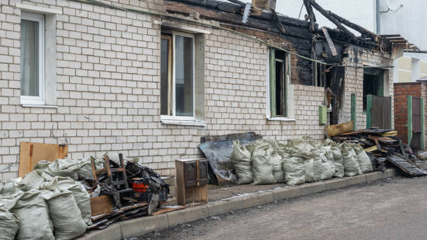 Professional Fire Damage Removal technician working in Leesburg, VA